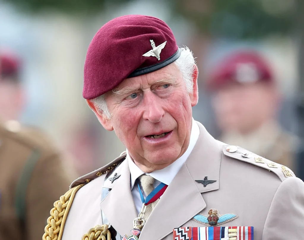 Colin Gurnett - Incredible Member Profile 5 A picture of Prince Charles wearing Parachute Regiment uniform and beret addressing members of the Regiment