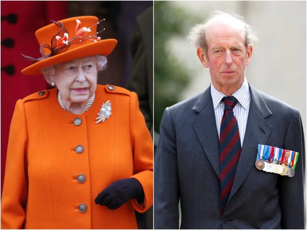 Happy birthday - A picture of The Queen with the Grand Master, the Duke of Kent