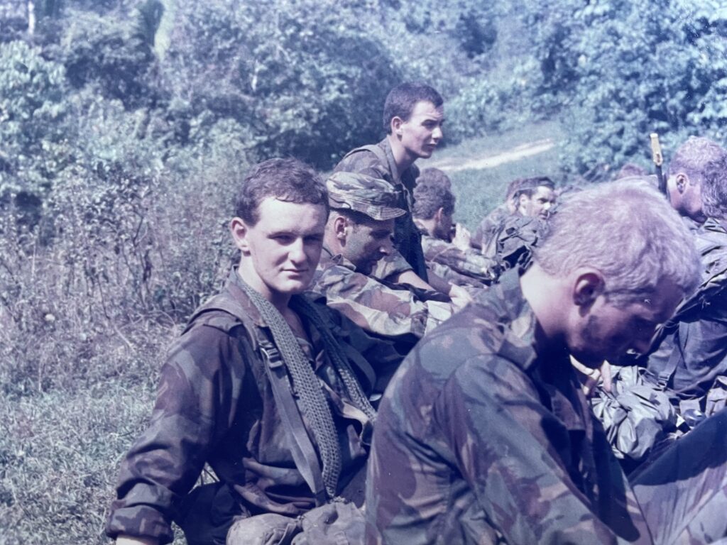 Paul Holmes - Incredible Member Profile 2 A picture of Paul Holmes with various other Grenadier Guards on exercise in Belize, Central America