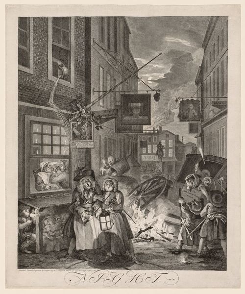 Awesome - Next slide please 6 A picture of Hogarth’s 1738 print ’Night’
(A Tyler Escorting the Master Home)