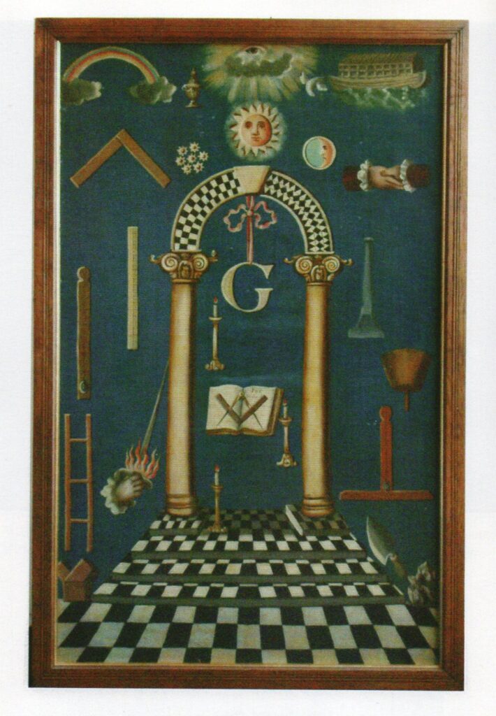 Captivating - Swords in Freemasonry 7 Two pictures of tracing boards with flaming swords