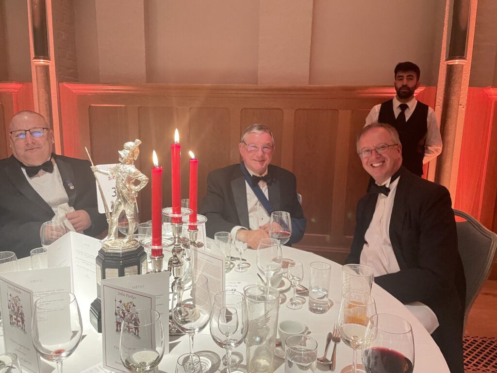 Amazing visit to HAC 45 Members and guests at the festive board