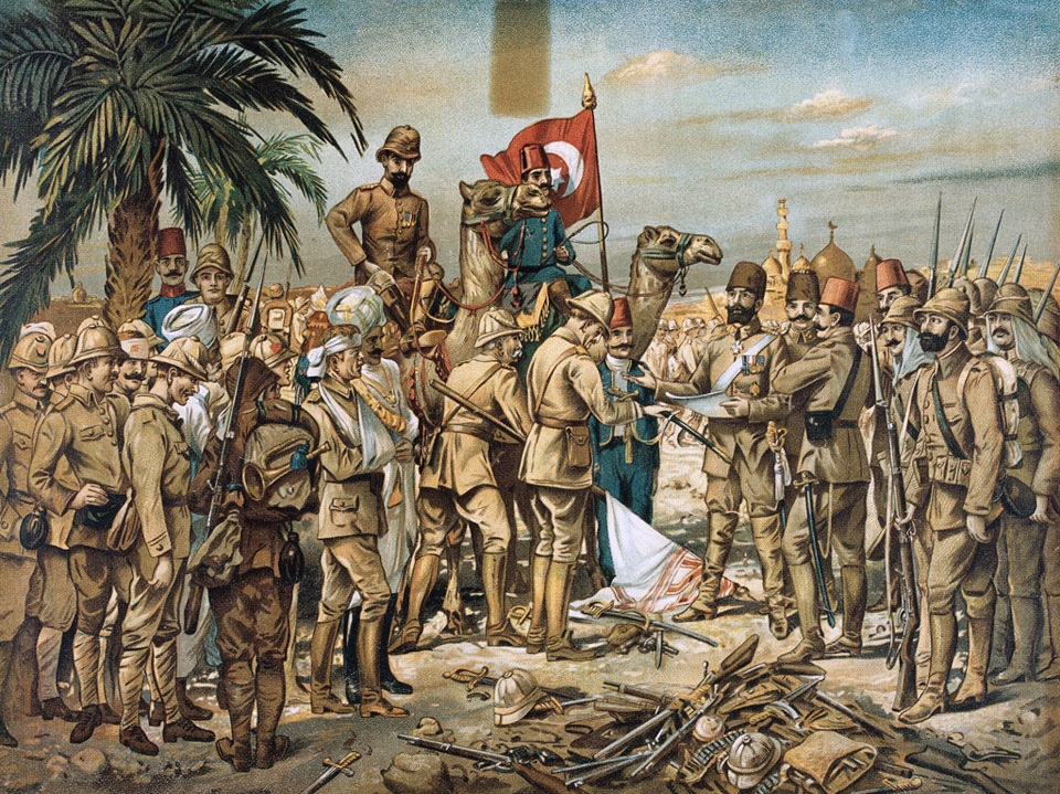 Courageous Brethren - Alfred East #385 1 Alfred East - A Turkish print celebrating the victory at Kut, 1916