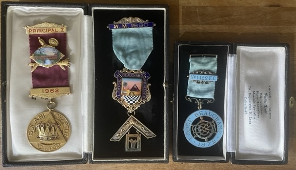 Remarkable October meeting 7 Remarkable October - A picture of the Jewels presented to the Lodge by W Bro Peter Rhodes