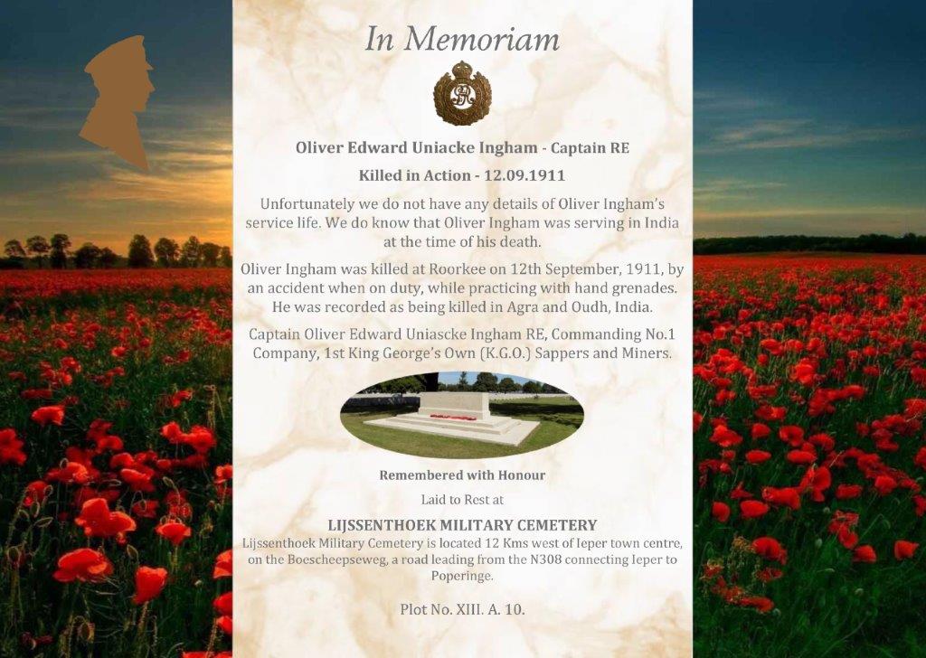 Incredible October meeting 18 October meeting - Captain Oliver Ingham