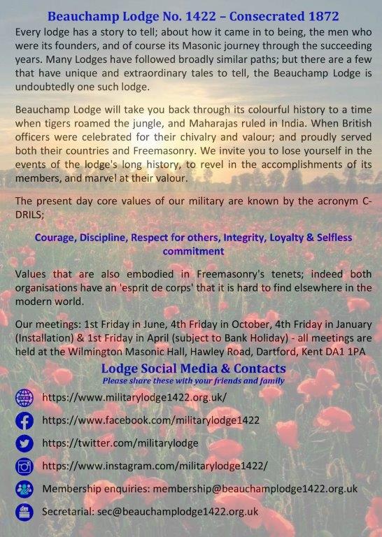 Incredible October meeting 39 Festival of Remembrance back