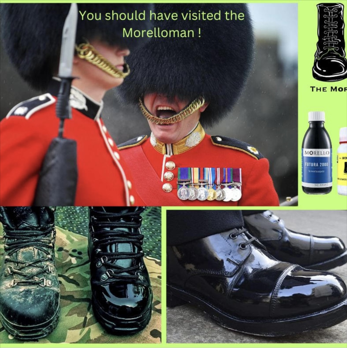 Amazing - On Parade 5th April 3 On Parade 5th - highly polished boots
